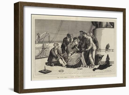 The Ship's Belle, a Sketch on Board a Transatlantic Steamer-John Charles Dollman-Framed Giclee Print