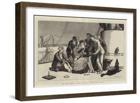 The Ship's Belle, a Sketch on Board a Transatlantic Steamer-John Charles Dollman-Framed Giclee Print