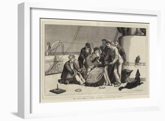 The Ship's Belle, a Sketch on Board a Transatlantic Steamer-John Charles Dollman-Framed Giclee Print