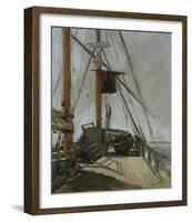 The Ship’s Deck, c. 1860-Edouard Manet-Framed Giclee Print