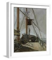 The Ship’s Deck, c. 1860-Edouard Manet-Framed Giclee Print