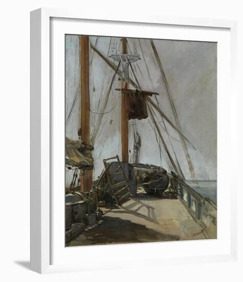 The Ship’s Deck, c. 1860-Edouard Manet-Framed Giclee Print