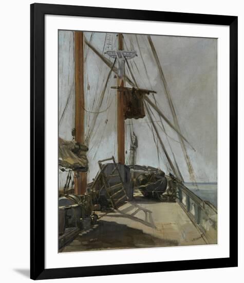 The Ship’s Deck, c. 1860-Edouard Manet-Framed Giclee Print