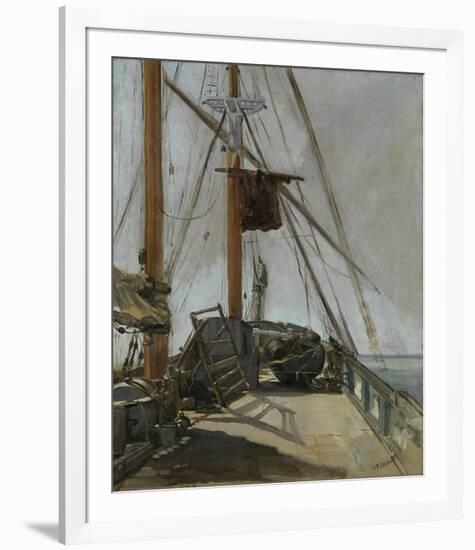 The Ship’s Deck, c. 1860-Edouard Manet-Framed Giclee Print