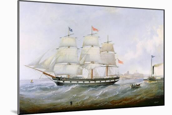 The Ship 'salacia' at the Mouth of the Tyne-John Scott-Mounted Giclee Print