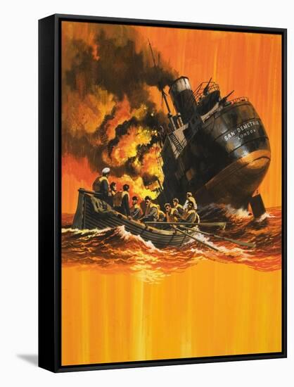 The Ship That Would Not Die-Wilf Hardy-Framed Stretched Canvas