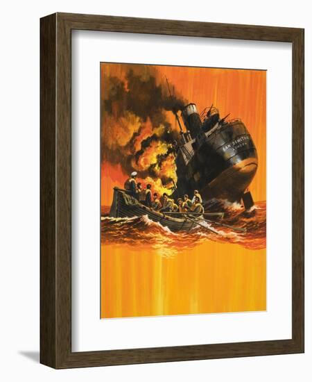 The Ship That Would Not Die-Wilf Hardy-Framed Giclee Print