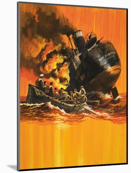 The Ship That Would Not Die-Wilf Hardy-Mounted Giclee Print