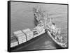 The Ship Trans Hawaii Ramming into a Freighter-null-Framed Stretched Canvas