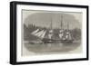 The Ship Wacousta Loading Timber for Mast-Pieces at Puget Sound, British Columbia-null-Framed Giclee Print