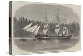 The Ship Wacousta Loading Timber for Mast-Pieces at Puget Sound, British Columbia-null-Stretched Canvas