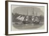 The Ship Wacousta Loading Timber for Mast-Pieces at Puget Sound, British Columbia-null-Framed Giclee Print