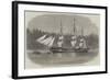 The Ship Wacousta Loading Timber for Mast-Pieces at Puget Sound, British Columbia-null-Framed Giclee Print