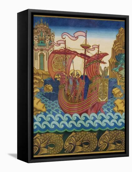 The Ship-Ivan Yakovlevich Bilibin-Framed Stretched Canvas