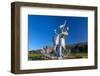 The Shipbuilders of Port Glasgow statues, Inverclyde, Coronation Park, Port Glasgow, Scotland-John Guidi-Framed Photographic Print