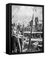 The Shipping of Mules, Syros Island, Greece, 1937-Martin Hurlimann-Framed Stretched Canvas