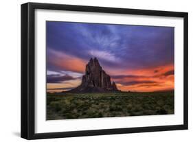 The Shiprock at Dawn-Jenny Qiu-Framed Photographic Print