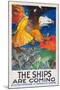 "The Ships Are Coming!", 1918-James Henry Daugherty-Mounted Giclee Print