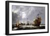 The Ships' Hercules' and 'Eenhorn', off the Coast of Hoorn (Holland), with a Description of the Cit-Bonaventura Peeters-Framed Giclee Print