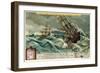 The Ships of Vasco Da Gama Rounding the Cape of Good Hope, December 1497-null-Framed Giclee Print