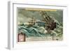 The Ships of Vasco Da Gama Rounding the Cape of Good Hope, December 1497-null-Framed Giclee Print