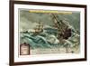 The Ships of Vasco Da Gama Rounding the Cape of Good Hope, December 1497-null-Framed Giclee Print