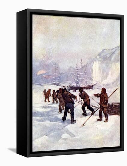 The Ships Were Called the Terror and the Erebus, 1847-AS Forrest-Framed Stretched Canvas