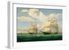 The Ships “Winged Arrow” and “Southern Cross” in Boston Harbor, 1853-Fitz Hugh Lane-Framed Art Print