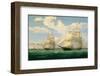 The Ships “Winged Arrow” and “Southern Cross” in Boston Harbor, 1853-Fitz Hugh Lane-Framed Giclee Print