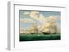 The Ships “Winged Arrow” and “Southern Cross” in Boston Harbor, 1853-Fitz Hugh Lane-Framed Giclee Print