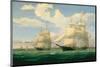 The Ships “Winged Arrow” and “Southern Cross” in Boston Harbor, 1853-Fitz Hugh Lane-Mounted Giclee Print