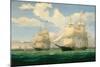 The Ships “Winged Arrow” and “Southern Cross” in Boston Harbor, 1853-Fitz Hugh Lane-Mounted Giclee Print
