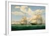 The Ships “Winged Arrow” and “Southern Cross” in Boston Harbor, 1853-Fitz Hugh Lane-Framed Art Print