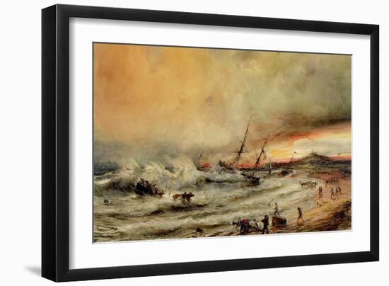 The Shipwreck, 1832-Jean Antoine Theodore Gudin-Framed Giclee Print