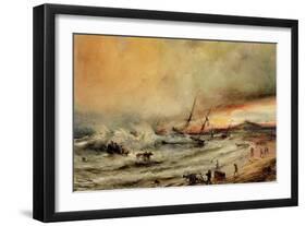 The Shipwreck, 1832-Jean Antoine Theodore Gudin-Framed Giclee Print