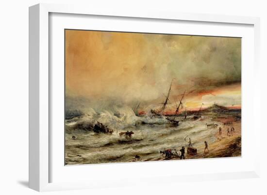 The Shipwreck, 1832-Jean Antoine Theodore Gudin-Framed Giclee Print