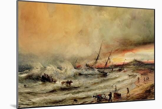 The Shipwreck, 1832-Jean Antoine Theodore Gudin-Mounted Giclee Print