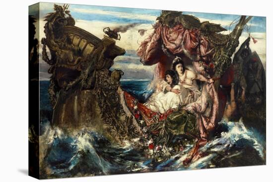 The Shipwreck of Agrippina-Gustav Wertheimer-Stretched Canvas