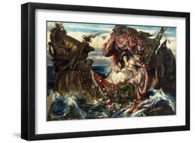 The Shipwreck of Agrippina-Gustav Wertheimer-Framed Giclee Print