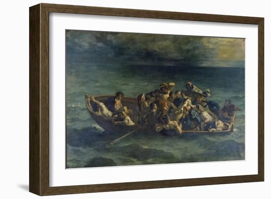 The Shipwreck of Don Juan, 1840-Eugene Delacroix-Framed Giclee Print