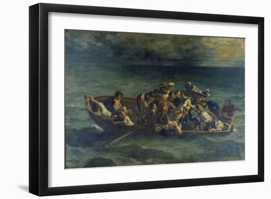 The Shipwreck of Don Juan, 1840-Eugene Delacroix-Framed Giclee Print