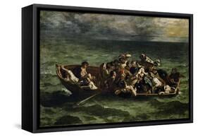 The Shipwreck of Don Juan-Eugene Delacroix-Framed Stretched Canvas