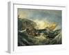 The Shipwreck of the Minotaur-J. M. W. Turner-Framed Art Print