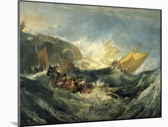 The Shipwreck of the Minotaur-J. M. W. Turner-Mounted Art Print