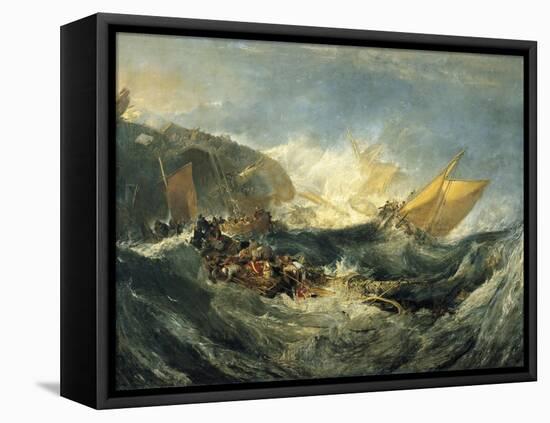 The Shipwreck of the Minotaur-J. M. W. Turner-Framed Stretched Canvas