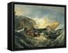 The Shipwreck of the Minotaur-J. M. W. Turner-Framed Stretched Canvas