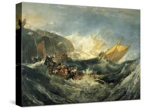 The Shipwreck of the Minotaur-J. M. W. Turner-Stretched Canvas