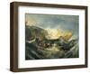 The Shipwreck of the Minotaur-J. M. W. Turner-Framed Art Print