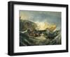 The Shipwreck of the Minotaur-J. M. W. Turner-Framed Art Print