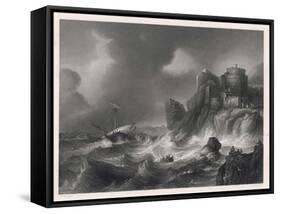 The Shipwreck-null-Framed Stretched Canvas